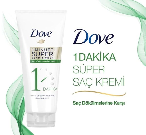 Dove 1 Mınute Super Condıtıoner Saç Dökülmelerine Karşı Saç Kremi 170 ml