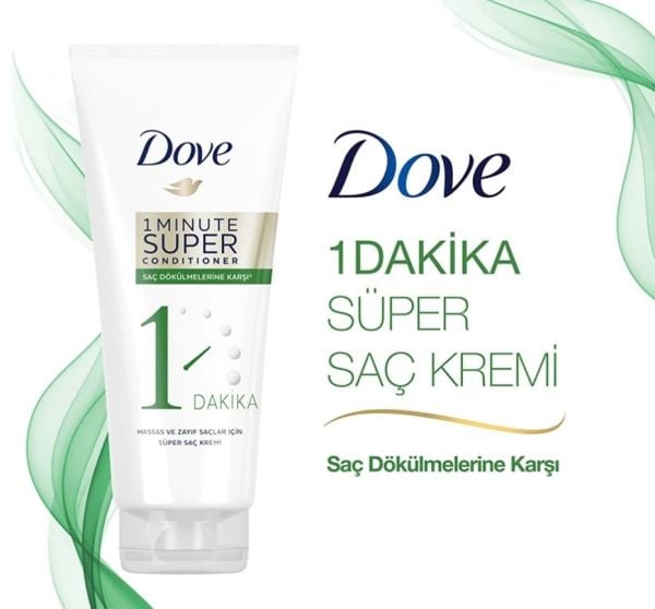 Dove 1 Mınute Super Condıtıoner Saç Dökülmelerine Karşı Saç Kremi 170 ml