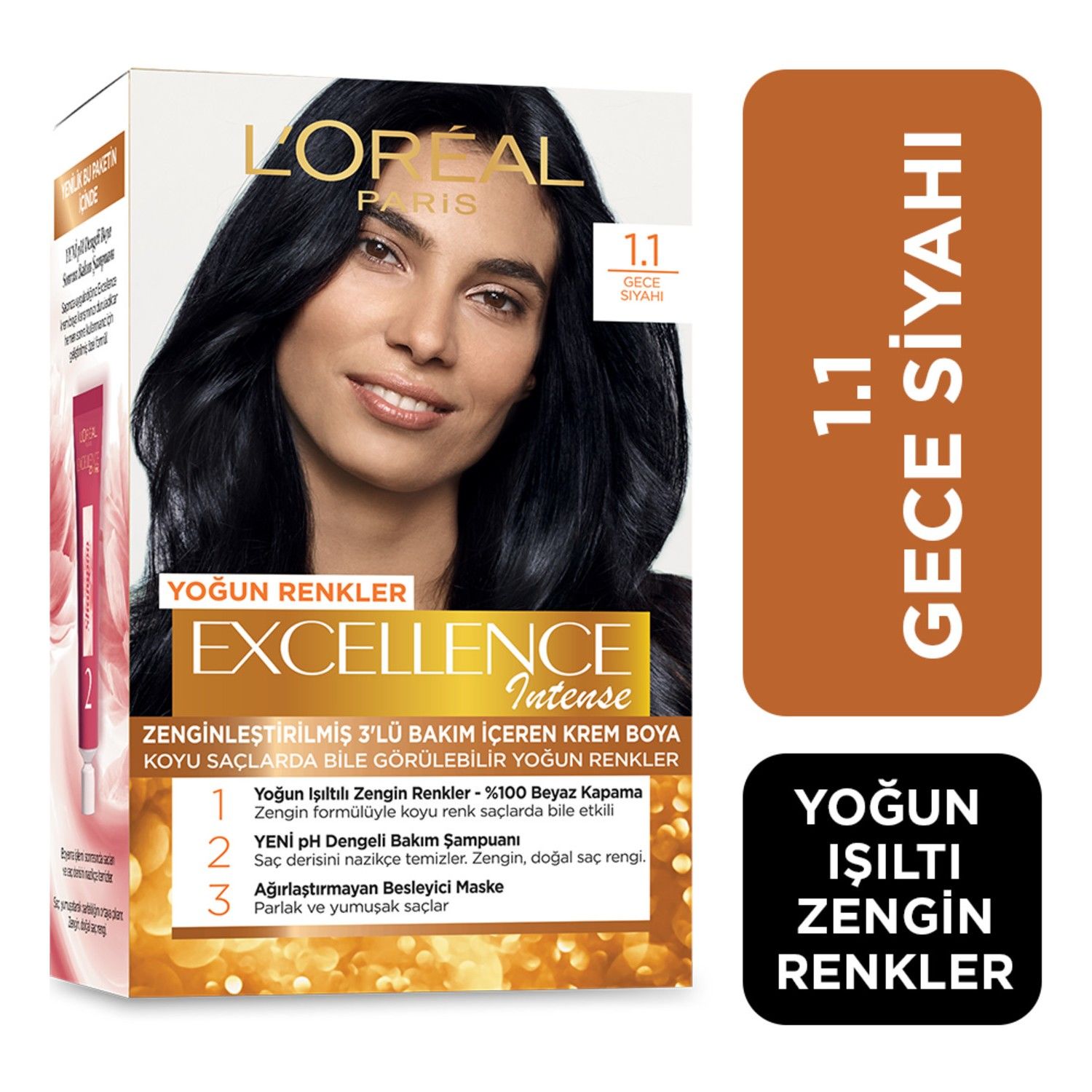 Loreal Excellence Intense Boya 1-1 Gece Siyah