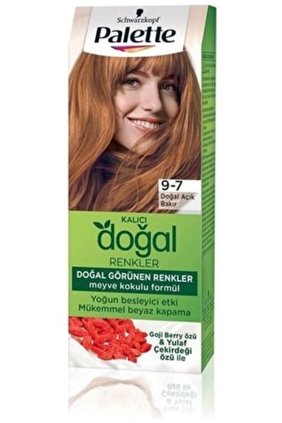 Palette Doğal Renkler Saç Boyası 9-7 Doğal Açık Bakır