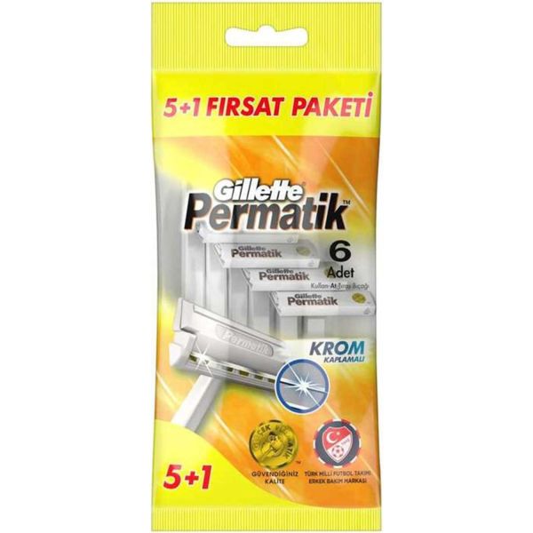 Gilette Permatik Tıraş Bıçağı 6 lı