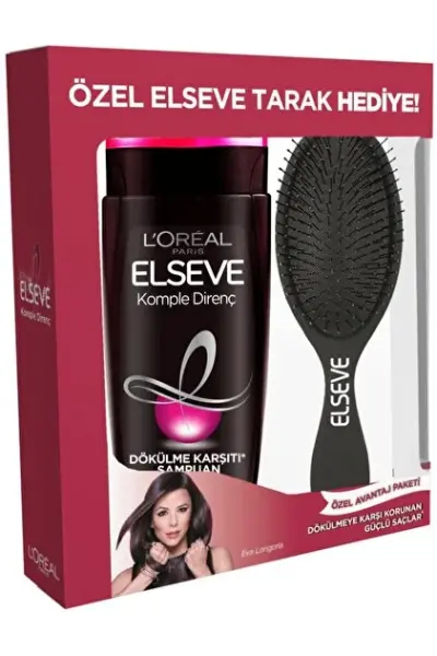 ELSEVE KOMPLE DİRENÇ ŞAMPUAN TARAK HEDİYE