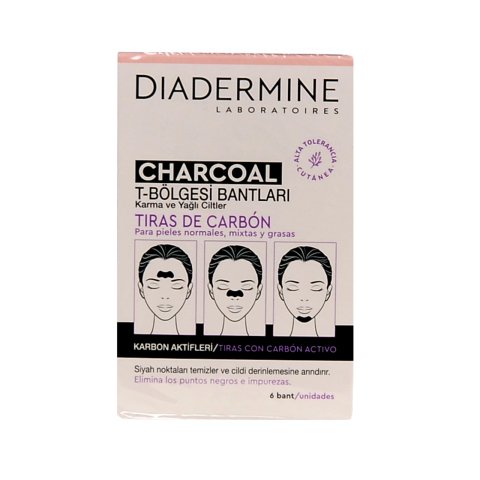 Diadermine Charcoal T-Bölgesi Bantları 6 Bant