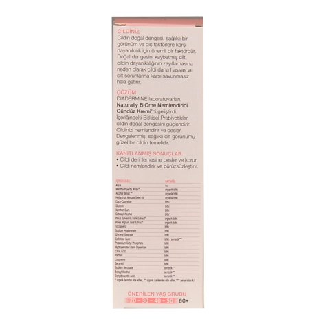 Diadermine Naturally  Bıo Me Nemlendirici Gündüz Kremi 50 ml