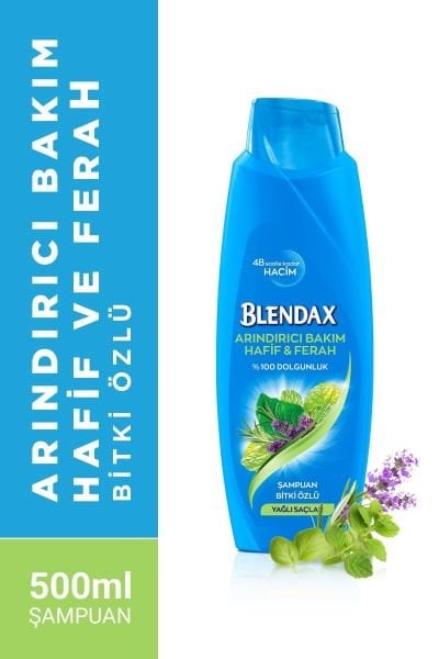 Blendax Arındırıcı Bakim Bitki Özlü Yağlı Saçlar Şampuan 500 ml