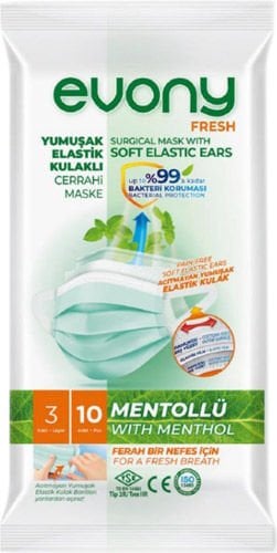 Evony Menthol Maske 10 Adet