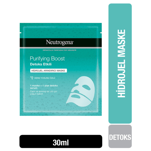 Neutrogena Purifying Boost Detox Etkili Hidrojel Arındırıcı Maske 30 ML