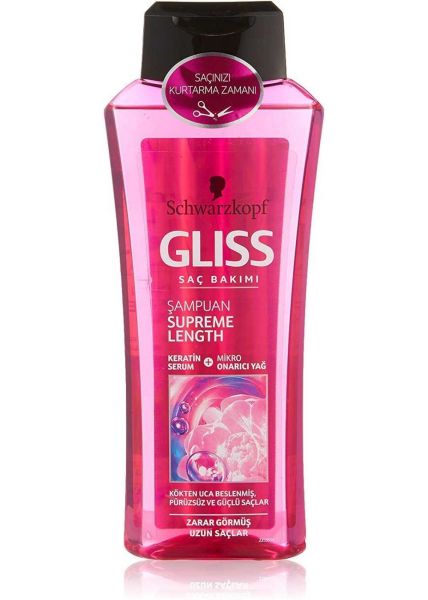 Gliss Supreme Length Zarar Görmüş Saçlar için Şampuan 525 ml