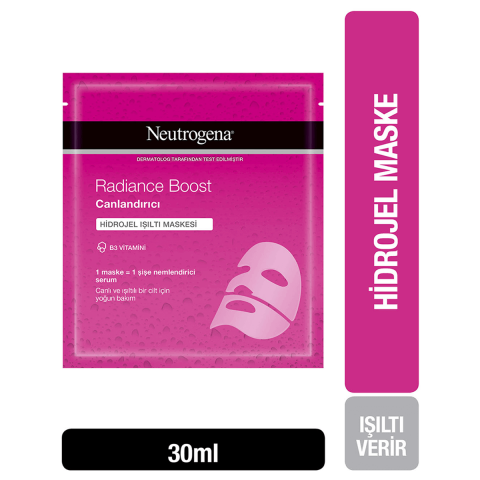Neutrogena Radiance Boost Canlandırıcı Hidrojel Işıltı Maskesi 30 ML