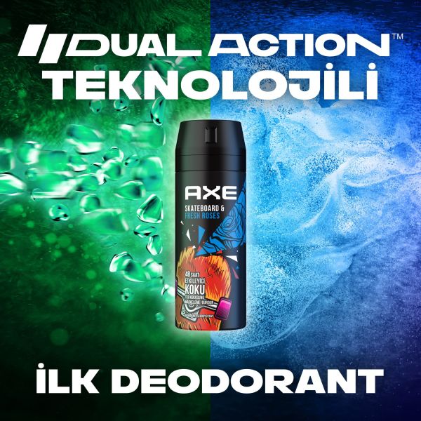Axe Skateboard & Fresh Rosses Erkek Deodorant Sprey 150 ml