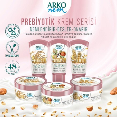 Arko  Prebiyotik Krem Serisi Yulaf Sütü 250 ml