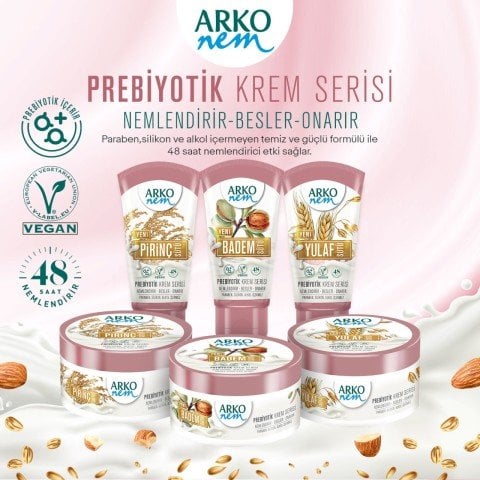 Arko  Prebiyotik Krem Serisi Yulaf Sütü 250 ml