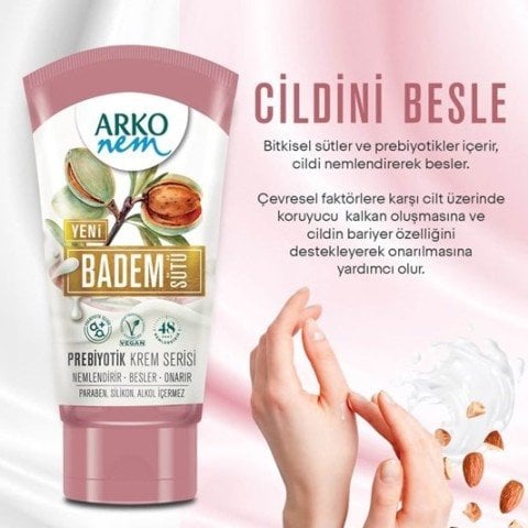 Arko Prebiyotik Krem Serisi Badem Sütü 60  ml