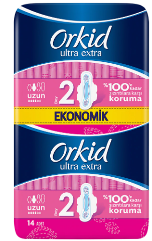 Orkid Ultra Uzun Kanatlı Hijyenik 22'lı Ped (Boy 2 )