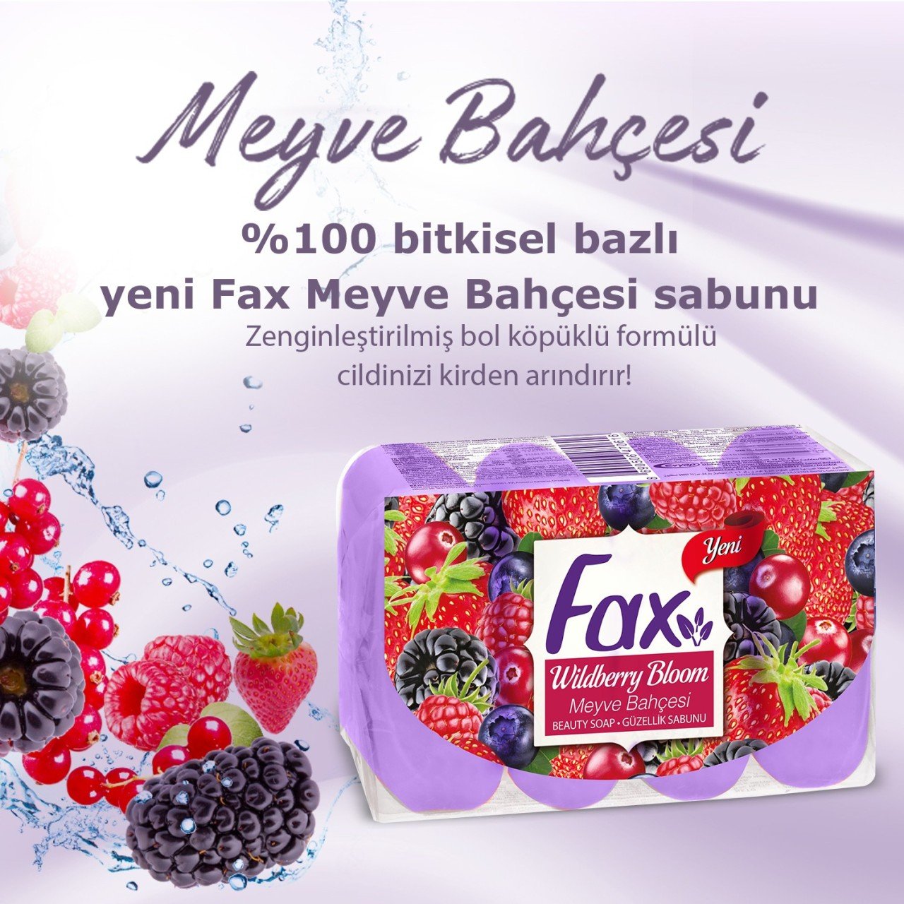 Fax Güzellik Sabunu Meyve Bahçesi 4 x 70 = 280 gr