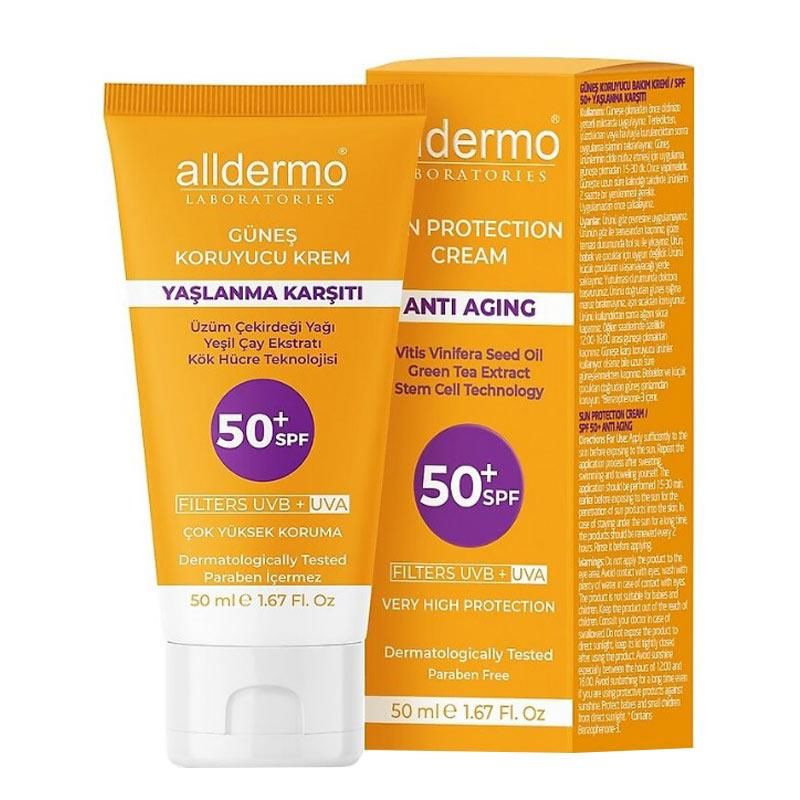 ALLDERMO GÜNEŞ KORUYUCU YAŞLANMA KARŞITI 50 ML