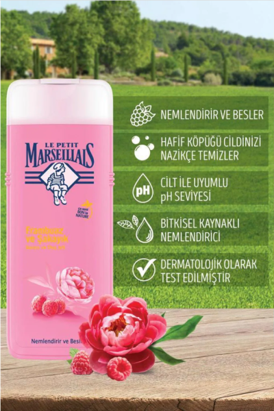 Le Petit Marseilliais Frambuaz Ve Şakayık Duş Jeli 400 ml
