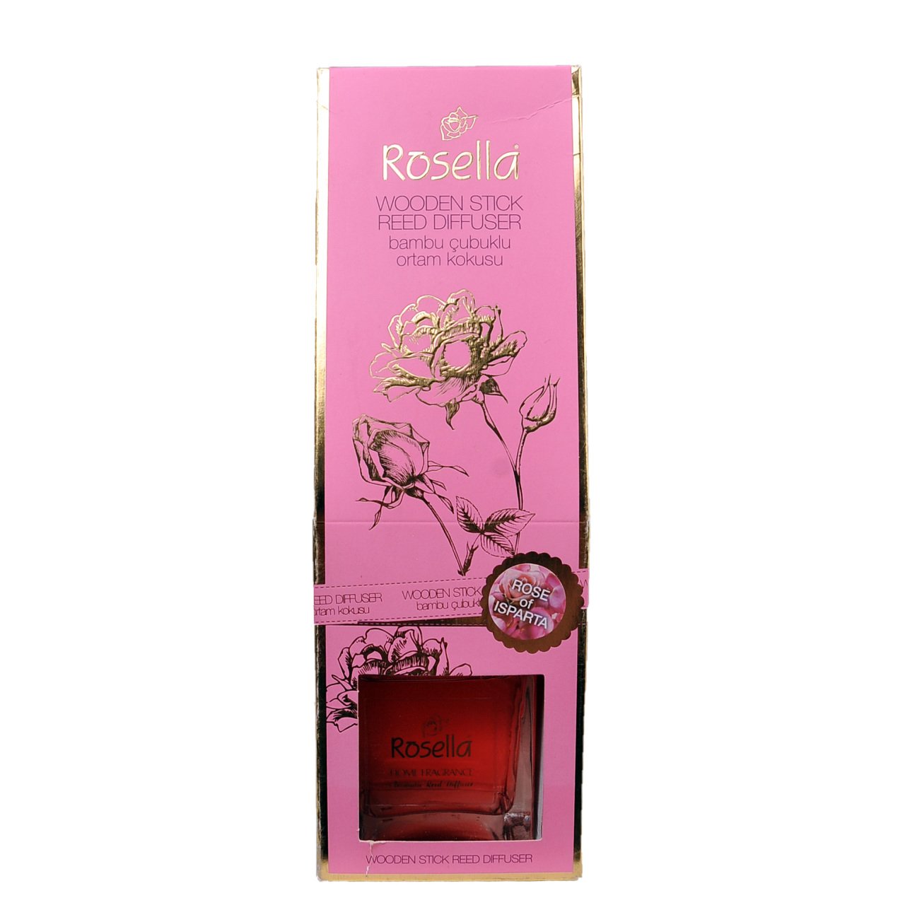 Rosella Gül Yapraklı Bambu Koku 120 ml