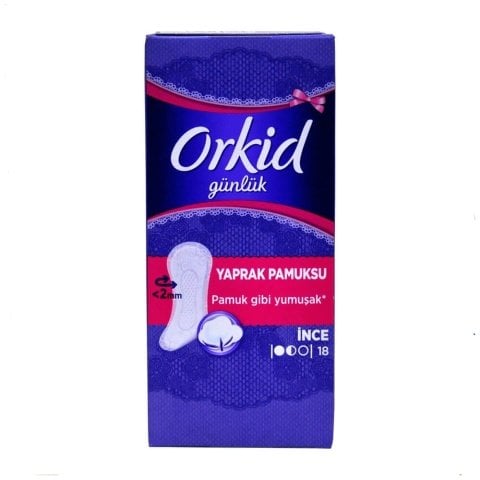 Orkid Günlük Yaprak Pamuksu Günlük Ped 18'lı İnce