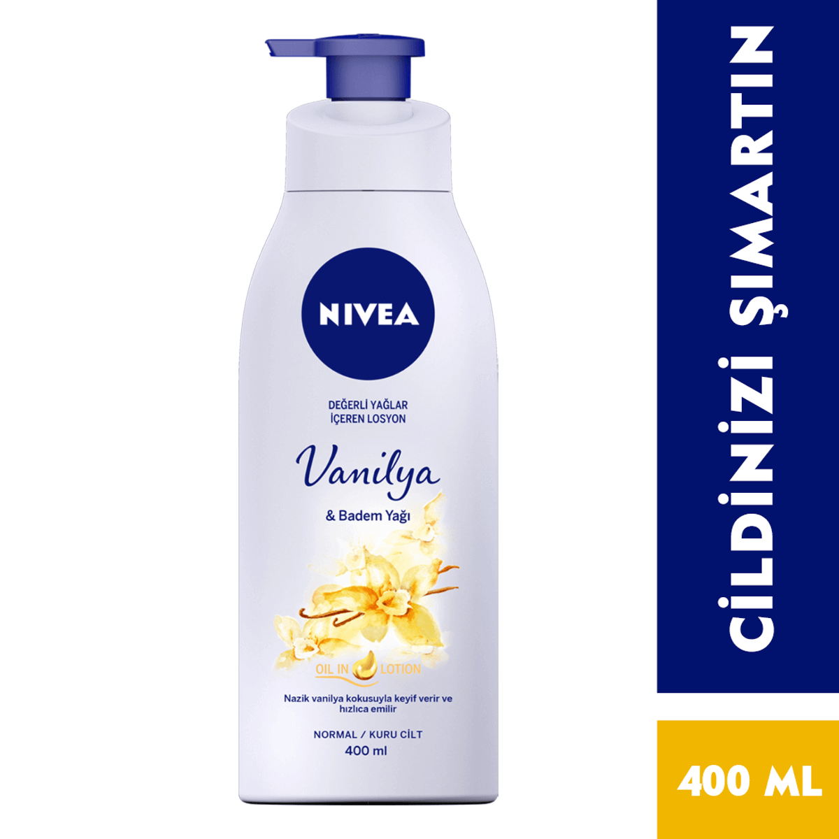 Nivea Değerli Yağlar İçeren Vanilya & Badem Yağı İçeren Losyon 400 ML