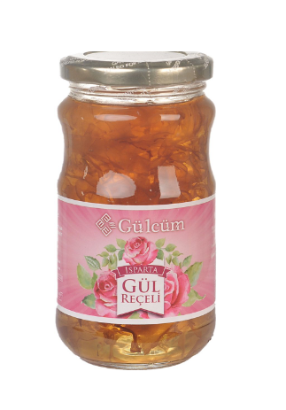 Gülcüm Yapraklı Gül Reçeli Sarı 450 gr