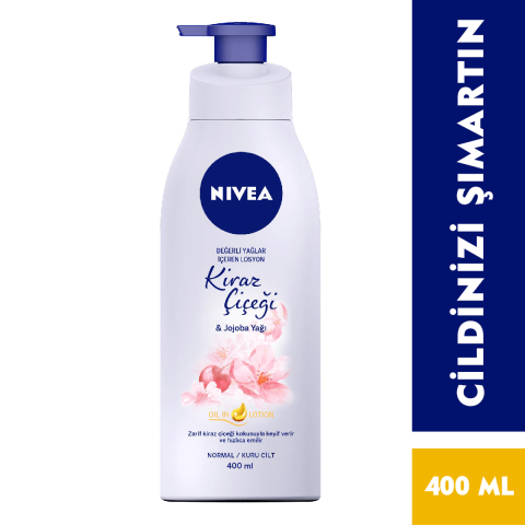 Nivea Değerli Yağlar İçeren Kiraz Çiçeği & Jojoba Yağlı Losyon 400 ML