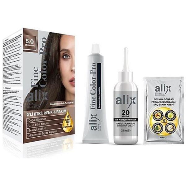 Alix 5-0 Açık Kahve Saç Boyası