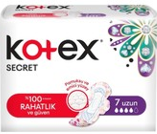 Kotex Secret Hijyenik Ped 7 Lı Uzun