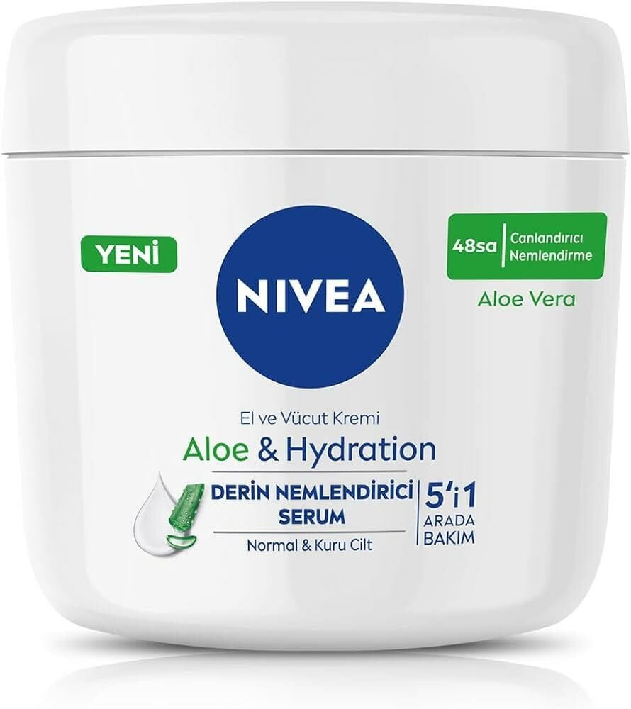 NİVEA ALEOVERALI KAVANOZ KREM 400 ML